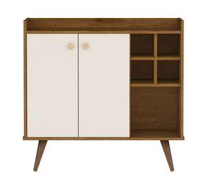 Arrimo 2 puertas perla/café Be Design.