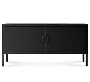 Arrimo rectangular Dillon 60x120x40 cm negro