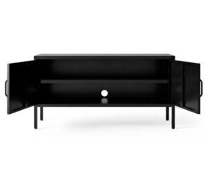 Arrimo rectangular Dillon 60x120x40 cm negro