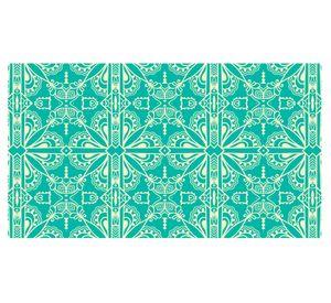 Alfombra de cocina 50x90 cm Mandala tradicional verde esmeralda