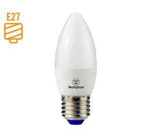 Ampolleta vela LED 5W E27 luz cálida Vela
