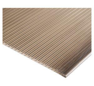 Alveolar 6x2100x5800 mm policarbonato bronce Dvp