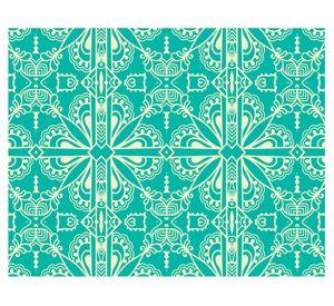 Alfombra de cocina 50x70 cm Mandala tradicional verde esmeralda