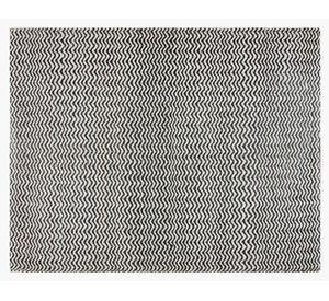 Alfombra Myrtos PVC blanco/negro 170x240 cm