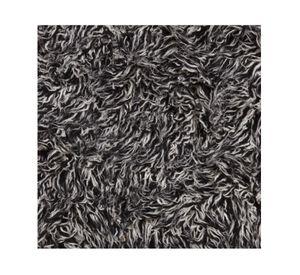 Alfombra 140x200 cm Flokati negro Dib.