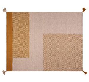 Alfombra 190x290 cm Handwoven Wool Style amarillo Dib