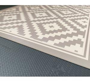 Alfombra de cocina 40x60 cm Rombos ceniza
