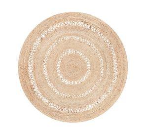 Alfombra redonda Oasis yute crudo 150x150 cm
