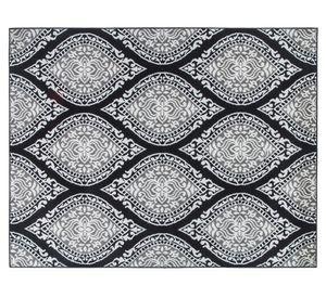 Alfombra 200x290 cm Kashan King FL negro