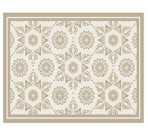 Alfombra de cocina 40x60 cm Flor Indú arena