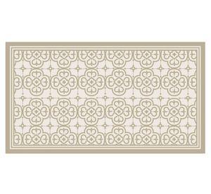 Alfombra de cocina 50x90 cm Flor Árabe arena