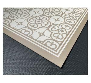 Alfombra de cocina 50x90 cm Flor Árabe arena