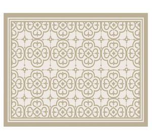 Alfombra de cocina 50x70 cm Flor Árabe arena