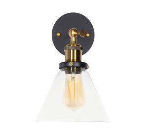 Aplique 1L E27 Retrovintage transparente/dorado Form Design