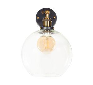 Aplique 1L E27 Bubble transparente/dorado Form Design