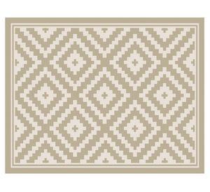 Alfombra de cocina 50x70 cm Rombos arena