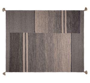 Alfombra 240x340 cm Handwoven Wool line gris Dib