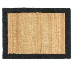 Alfombra Nubia yute negro 300x400 cm