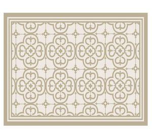 Alfombra de cocina Flor Árabe PVC arena 40x60 cm