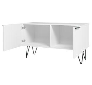 Aparador arrimo rectangular Phoenix 50x90x37 cm blanco