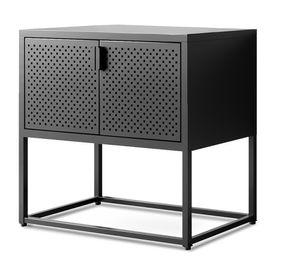Arrimo rectangular Newton 2 puertas 80x82x40 cm negro