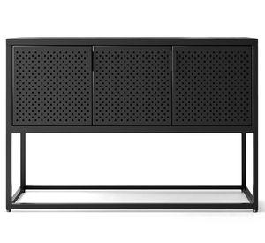 Arrimo rectangular Newton 3 puertas 80x120x40 cm negro