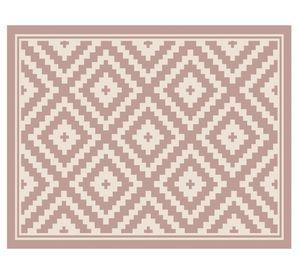 Alfombra de cocina 50x70 cm Rombos rosado