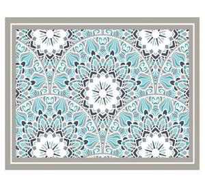 Alfombra de cocina 50x70 cm Mandala tradicional calipso