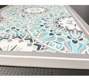 Alfombra de cocina 50x70 cm Mandala tradicional calipso