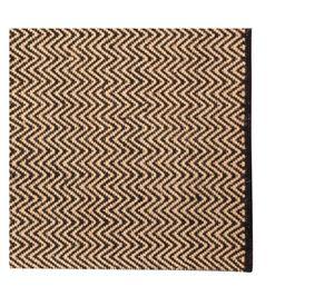 Alfombra 200x300 cm Chevron negro