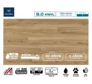 Piso flotante Aquapro natural touch cordo elegante 19.3x138.3 cm 8 mm 2.40 m2