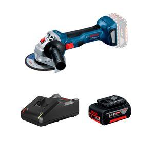 Esmeril inalámbrico GWS 180-LI 18 V + Cargador + Batería