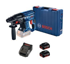 Rotomartillo inalámbrico 18V GBH 180-LI + 2 baterías 4.0 Ah Bosch.