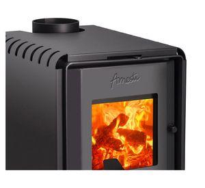 Estufa a leña 6000 Kcal/h Scantek 350 gris charcoal Amesti