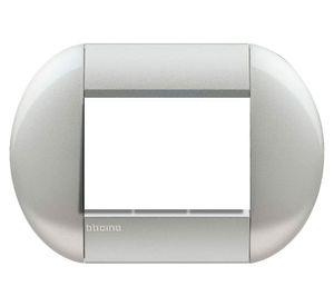 Placa 3 módulos tech Bticino