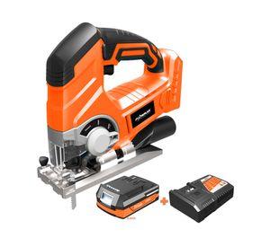 Sierra caladora 18V batería + cargador