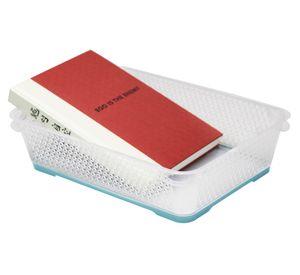 Organizador multiuso 2,25 litros transparente.