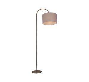 Lámpara pie 1L E27 Curva bronce Diseño 3
