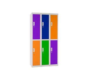 Locker oficina llave 6 puertas OL3-02 Maletek