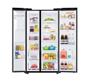 Refrigerador Side by Side Family hub RS58T5561B1/ZS 608 lt negro doi