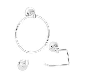 Set accesorios baño cromo 3 piezas