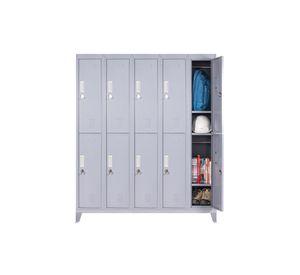 Locker ropero 10 puertas porta candado M5-02 gris Maletek