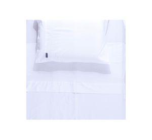 Juego sábanas king 300 hilos Moderno 1 bordado blanco Hebra