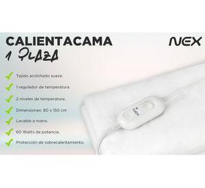 Calientacama 1 plaza 60W CC1504 blanco Nex