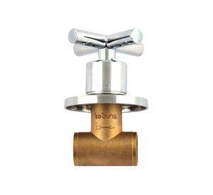 Llave de paso 3/4'' Ente cromado Tebisa