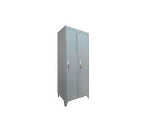 Locker ropero 2 puertas porta candado M2-01 gris Maletek