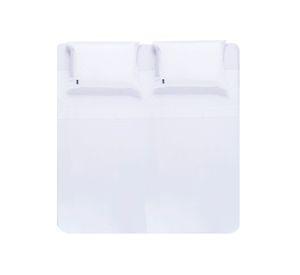 Juego sábanas king 300 hilos Moderno 2 bordado blanco Hebra