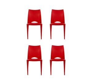 Silla Pismo rojo 4 unidades One Sit