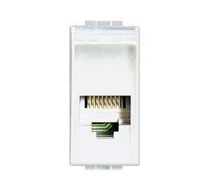 Módulo toma teléfono RJ11 blanco Bticino