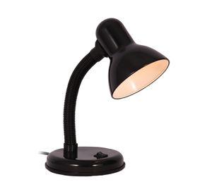 Lámpara de escritorio 1L E27 flexible negro